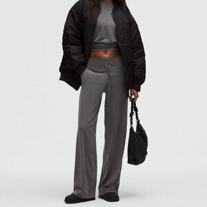 New Lululemon Groove Wide-Leg High-Rise Pant *Regular Onyx Grey Size 6